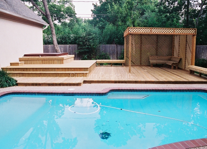 Deck and Spa Combo in Kingwood, Atascocita, Greater Houston Custom